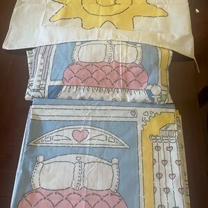 The Learning line 1987 Colorful Cartoon Print Bedding Set